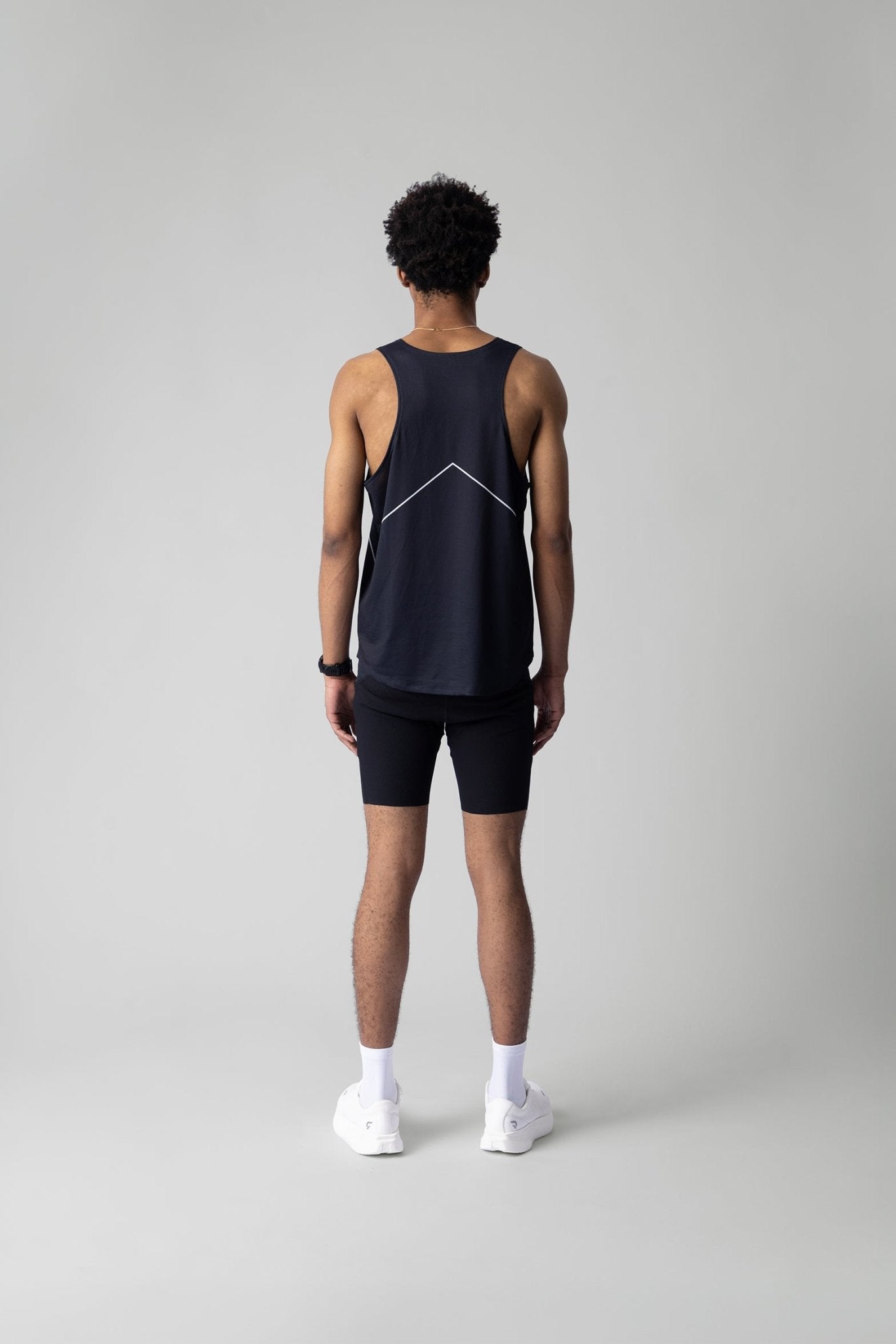 PARTICIPATION MARATHON BLACK SINGLET - GROGROCERY