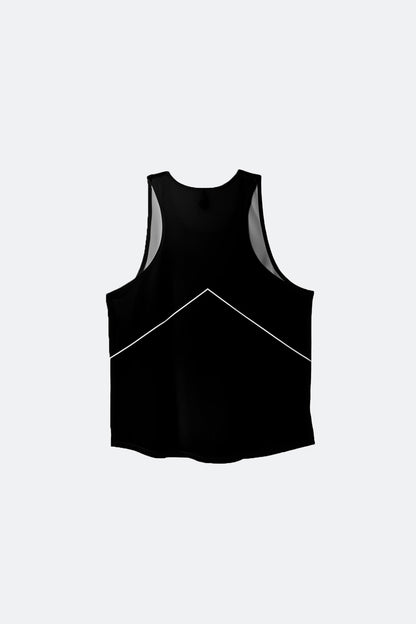 PARTICIPATION MARATHON BLACK SINGLET - GROGROCERY