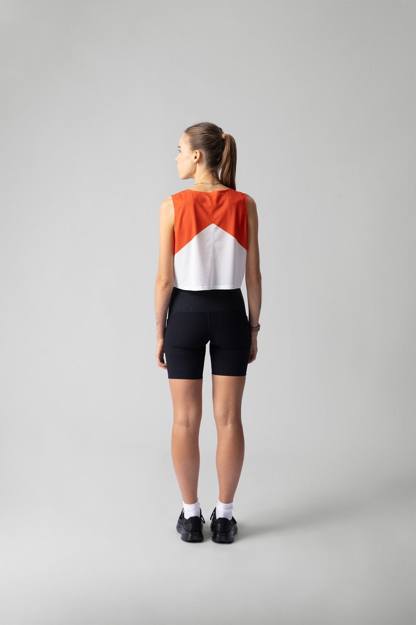 PARTICIPATION MARATHON RED CROP SINGLET - GROGROCERY