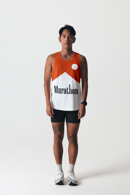 PARTICIPATION MARATHON RED SINGLET - GROGROCERY