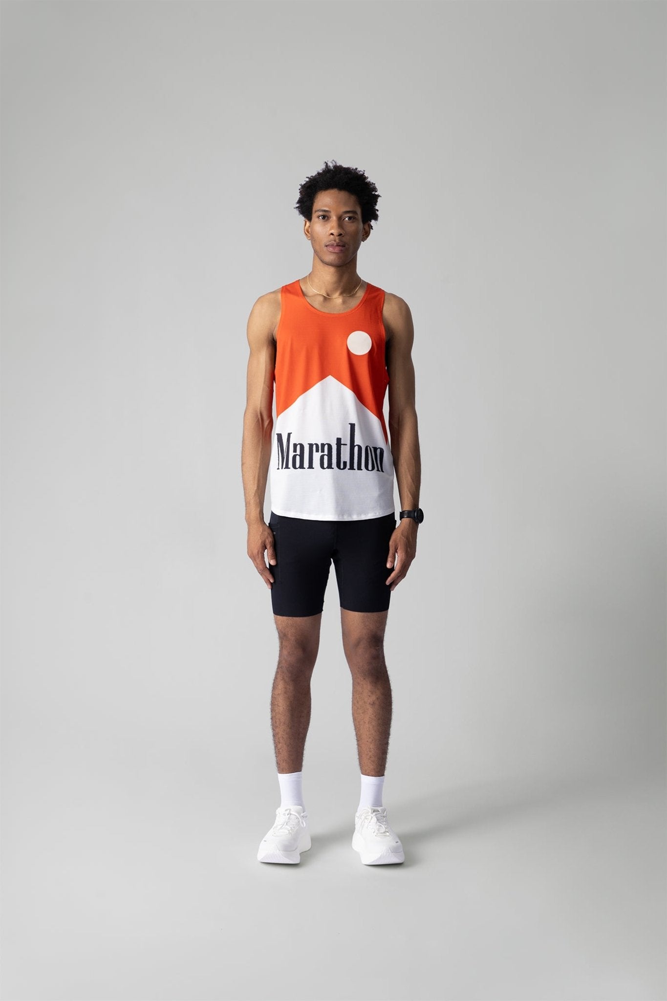 PARTICIPATION MARATHON RED V2 SINGLET - GROGROCERY