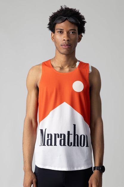 PARTICIPATION MARATHON RED V2 SINGLET - GROGROCERY