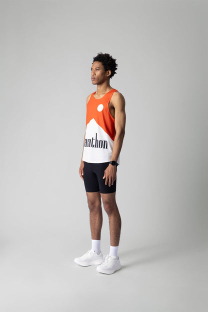PARTICIPATION MARATHON RED V2 SINGLET - GROGROCERY