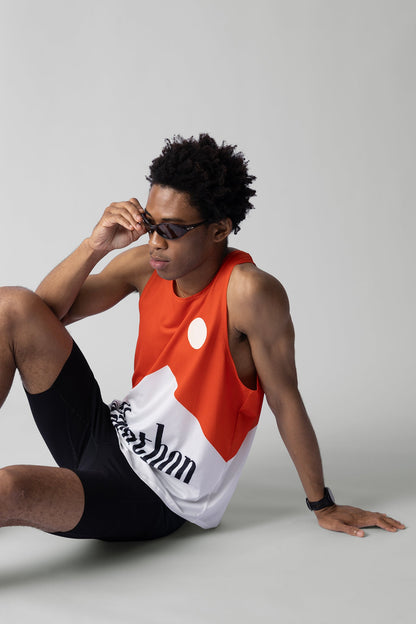 PARTICIPATION MARATHON RED V2 SINGLET - GROGROCERY