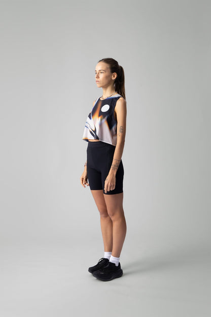 PARTICIPATION WHITE GLASS CROP SINGLET - GROGROCERY