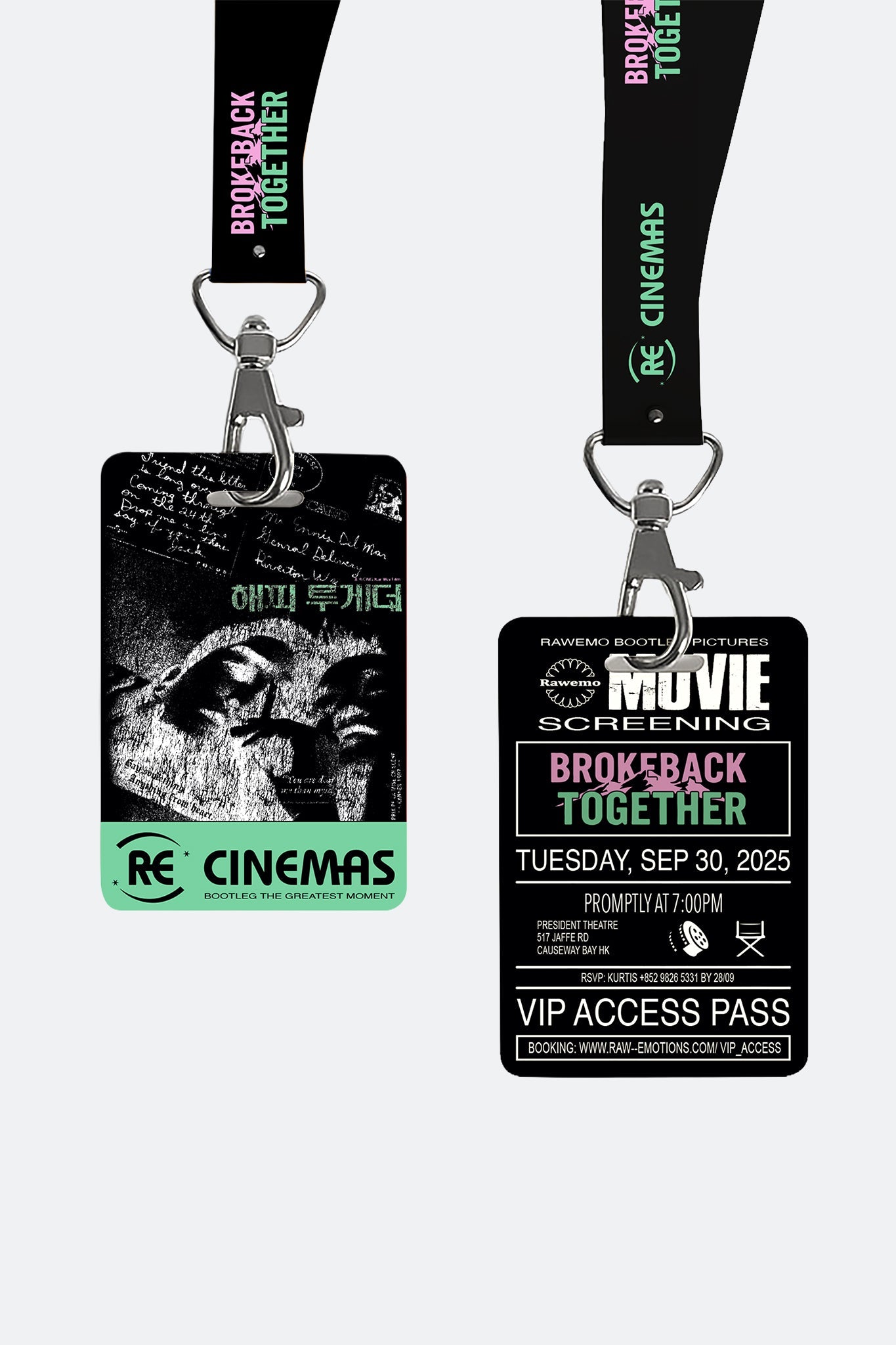 RAWEMOTIONS BROKEBACK TOGETHER TEE/ BLACK - GROGROCERY