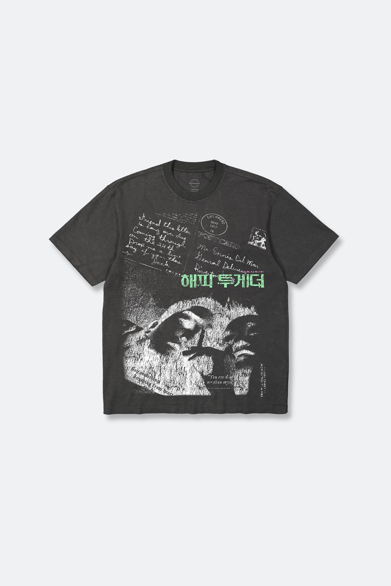 RAWEMOTIONS BROKEBACK TOGETHER TEE/ BLACK - GROGROCERY