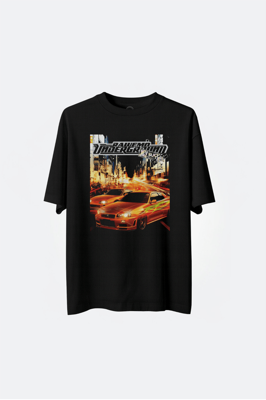 RAWEMOTIONS RAWEMO UNDERGROUND TEE/ BLACK - GROGROCERY