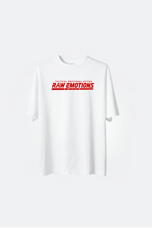 RAWEMOTIONS SOLID TEE/ WHITE - GROGROCERY