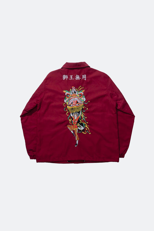 NEEDLESS 26 EMBROIDERY COACH JACKET/ RED