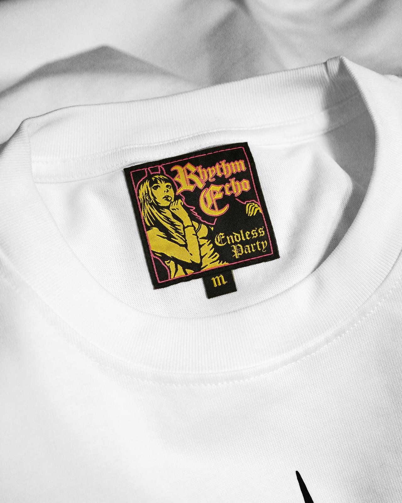 RHYTHM ECHO PUNK LEOPARD LONG TEE/ WHITE - GROGROCERY