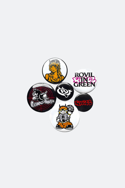 RHYTHM ECHO ROVIL TOTE BAG WITH BUTTON PINS - GROGROCERY