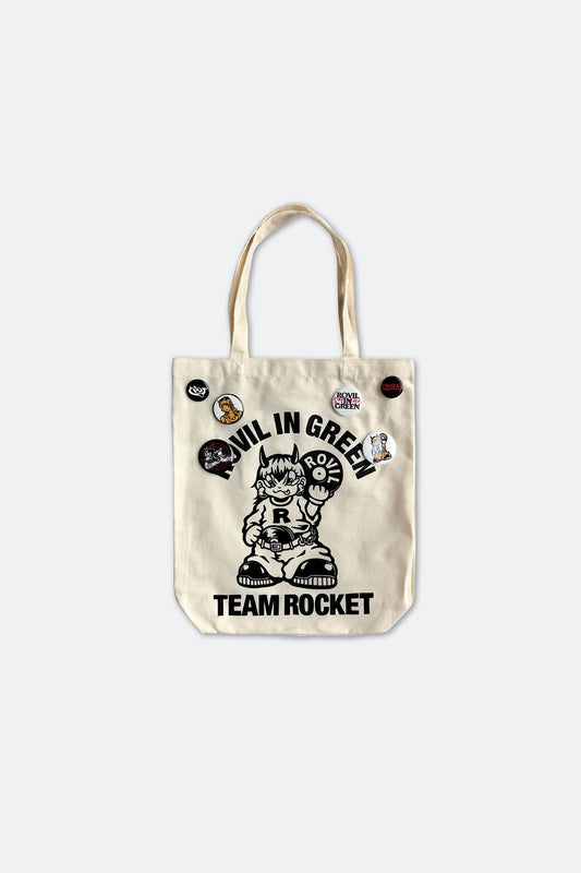 RHYTHM ECHO ROVIL TOTE BAG WITH BUTTON PINS - GROGROCERY