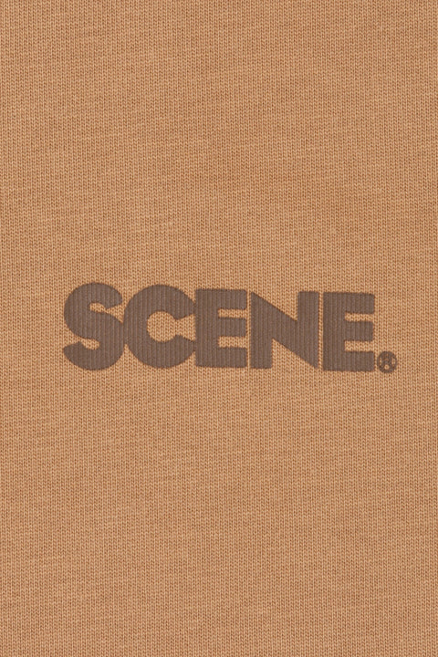 SCENE CLASSIC T - SHIRT / LIGHT BROWN - GROGROCERY