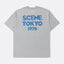 SCENE TOKYO 1976 CLASSIC T - SHIRT / GREY & NAVY - GROGROCERY