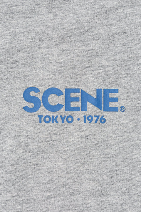 SCENE TOKYO 1976 CLASSIC T - SHIRT / GREY & NAVY - GROGROCERY