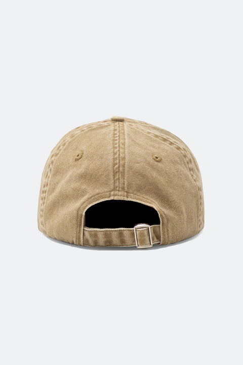 SCENE WASHED LOGO CAP / BEIGE - GROGROCERY