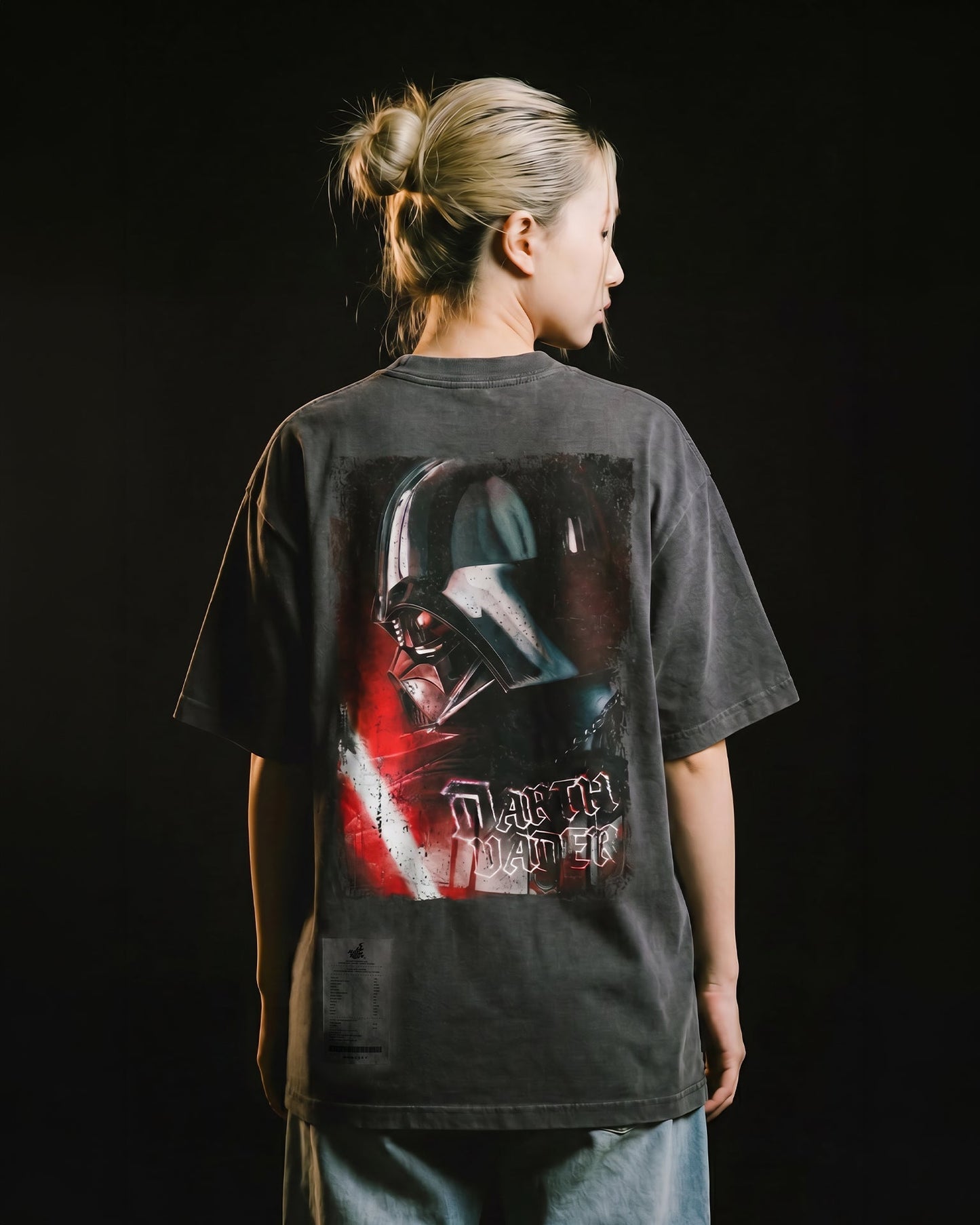 STAR WARS x HOT TOYS x GROCERY WASHED DARTH VADER GRAPHIC TEE/ BLACK - GROGROCERY