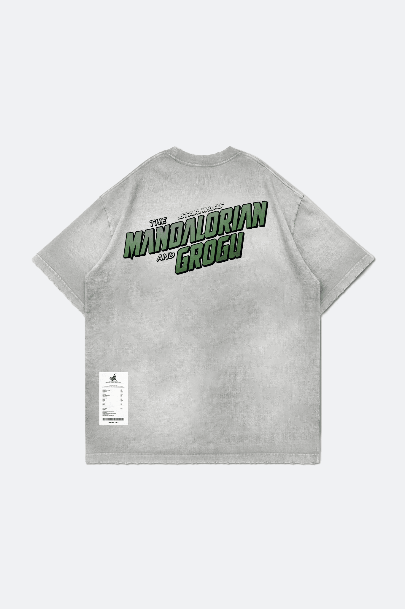STAR WARS x HOT TOYS x GROCERY WASHED GROGU GRAPHIC TEE/ GREY - GROGROCERY