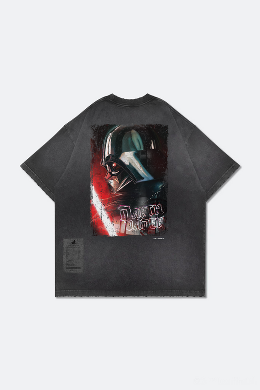 STAR WARS x HOT TOYS x GROCERY WASHED DARTH VADER GRAPHIC TEE/ BLACK
