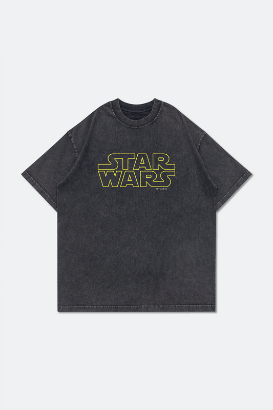 GROCERY STAR WARS WASHED LOGO INVOICE TEE/ WASHED CHARCOAL