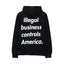 Supreme Illegal Business Hoodie/ Black - GROGROCERY