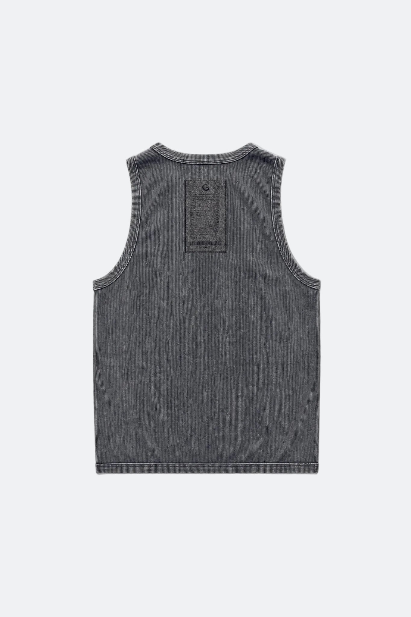 GROCERY WASHED INVOICE TANK TOP/ CHARCOAL