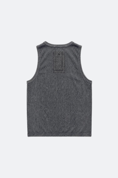 GROCERY WASHED INVOICE TANK TOP/ CHARCOAL