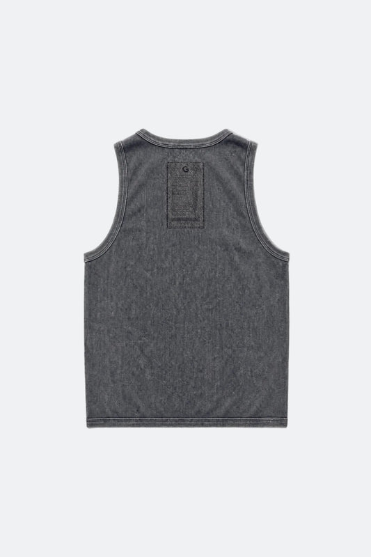 GROCERY WASHED INVOICE TANK TOP/ CHARCOAL