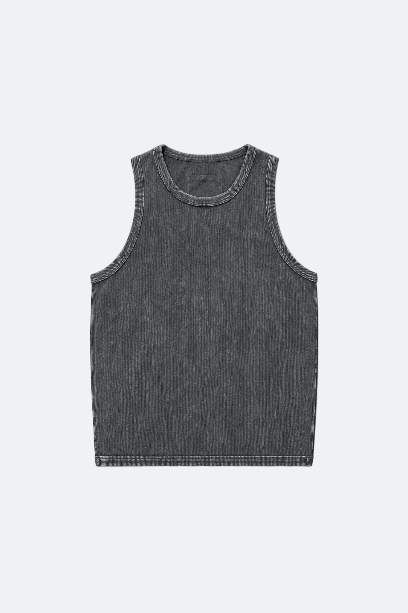 GROCERY WASHED INVOICE TANK TOP/ CHARCOAL