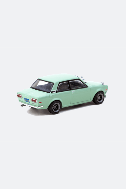 TARMAC WORKS 1/64 DATSUN 510 LIGHT GREEN - ROAD64 - GROGROCERY