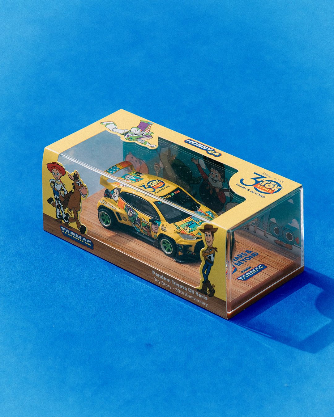 TARMAC WORKS 1/64 PANDEM TOYOTA GR YARIS - TOY STORY - 30th ANNIVERSARY - HOBBY64 - GROGROCERY