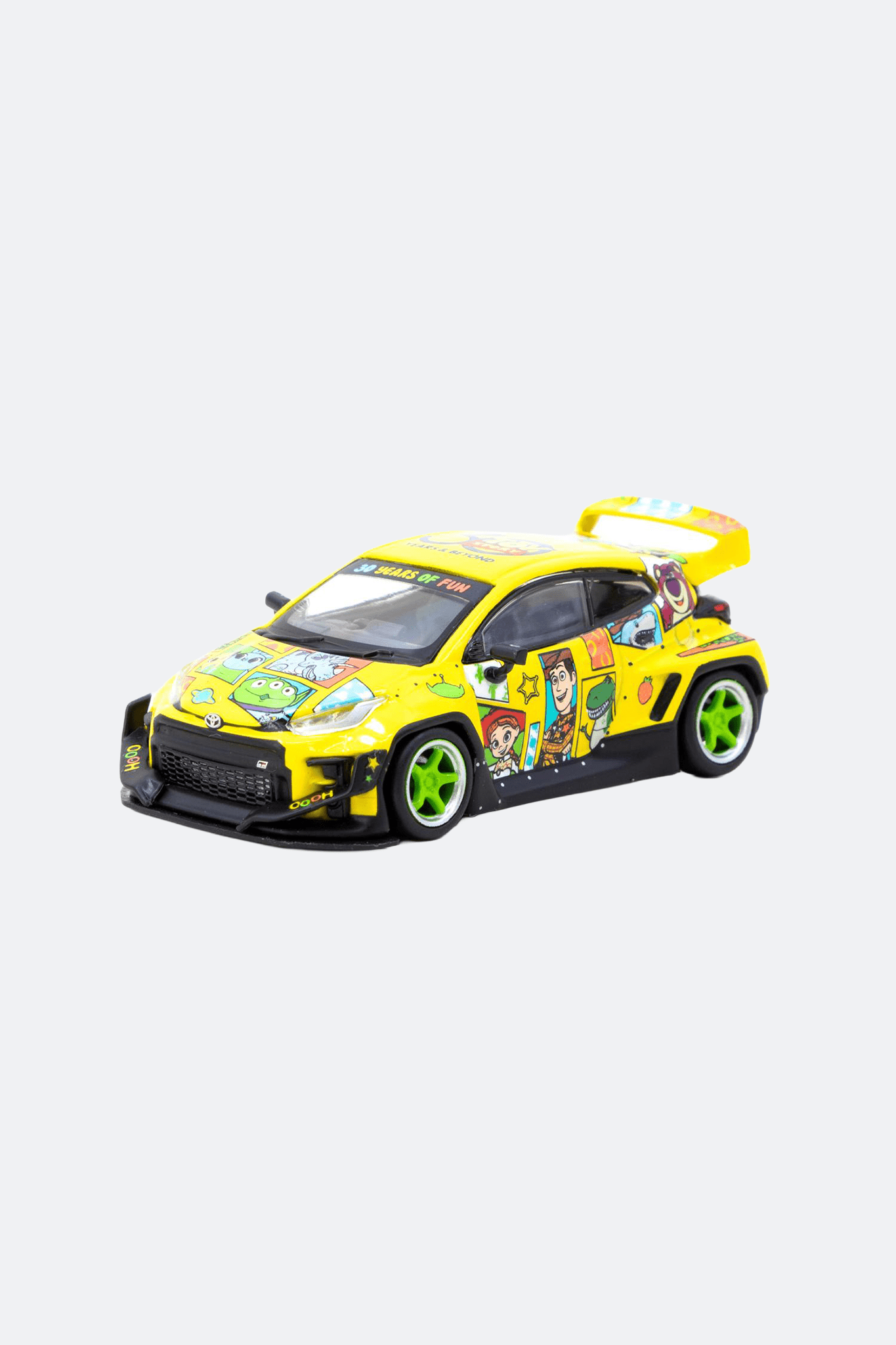 TARMAC WORKS 1/64 PANDEM TOYOTA GR YARIS - TOY STORY - 30th ANNIVERSARY - HOBBY64 - GROGROCERY