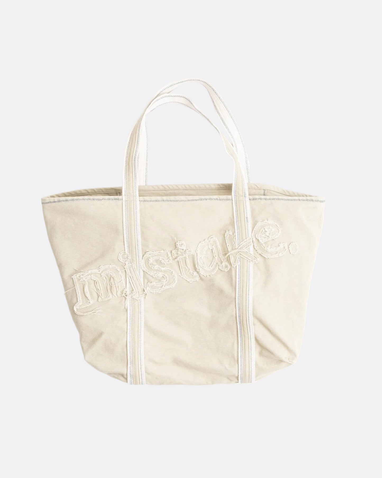 THEGREATMISTAKE. NO.8 DYE CANVAS TOTE BAG/ BEIGE - GROGROCERY