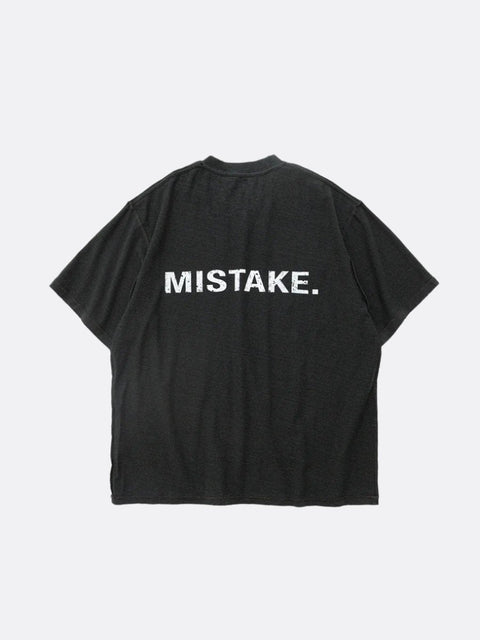 THEGREATMISTAKE. REVERSIBLE POCKET T - SHIRT/ VINTAGE BLACK - GROGROCERY