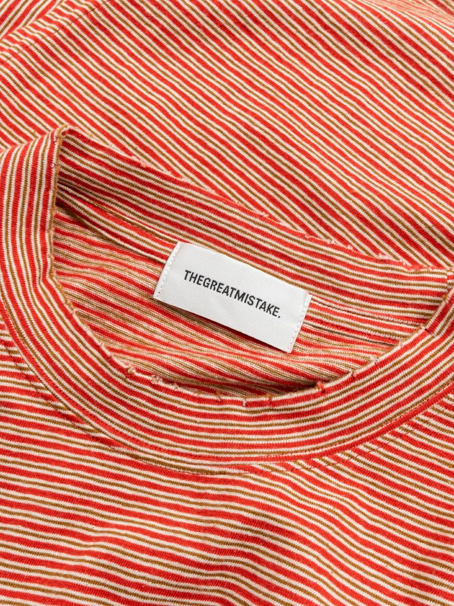 THEGREATMISTAKE. STRIPE VINTAGE TEE - GROGROCERY