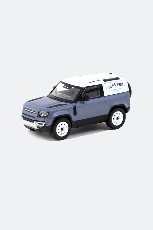 TRAMAC WORKS 1/64 LAND ROVER DEFENDER 90 MATTE BLUE GREY - GLOBAL64 - GROGROCERY