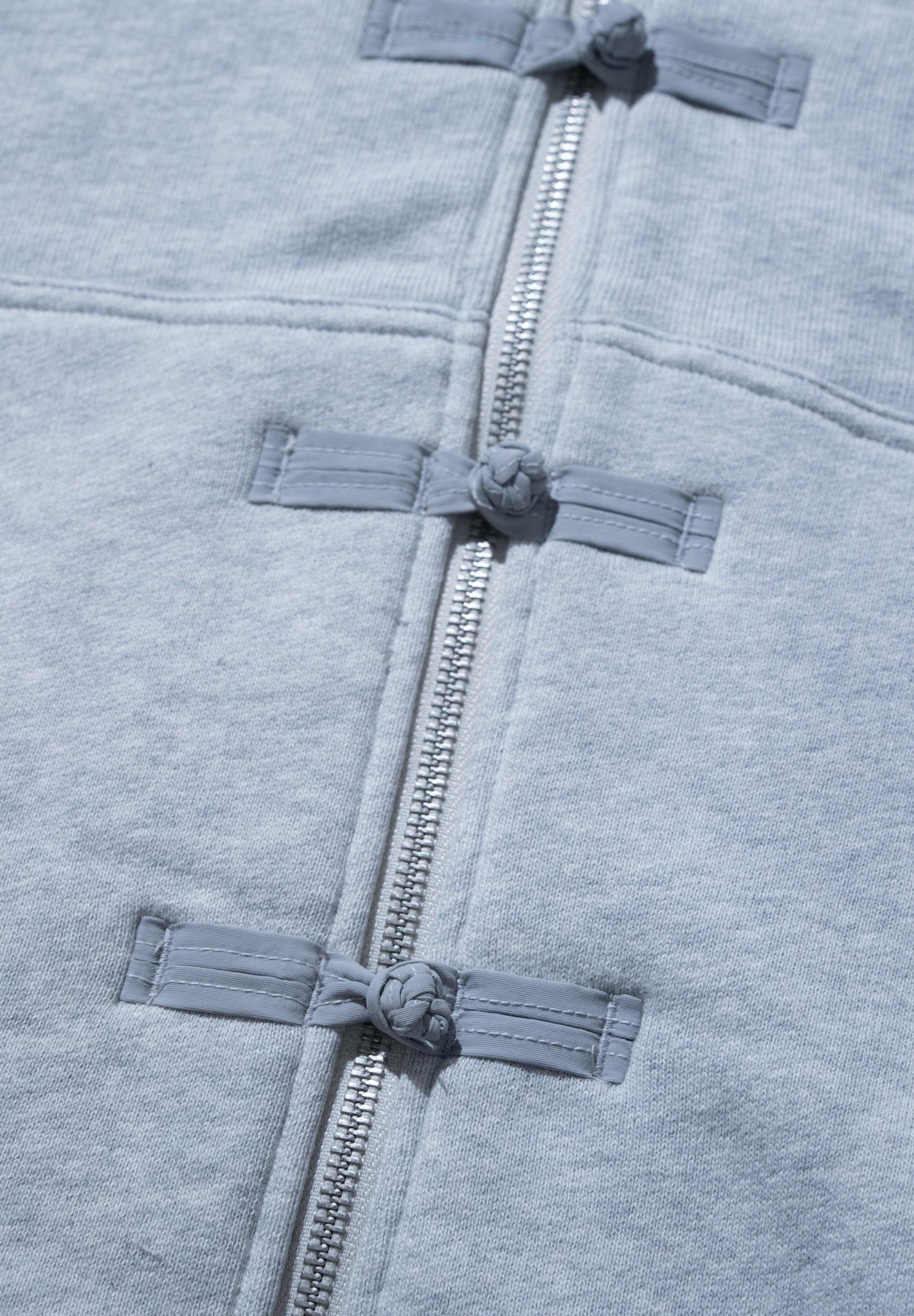 URDU X NEEDLESS DONALD DUCK KUNG FU KIDS ZIP UP HOODIE/ GREY - GROGROCERY