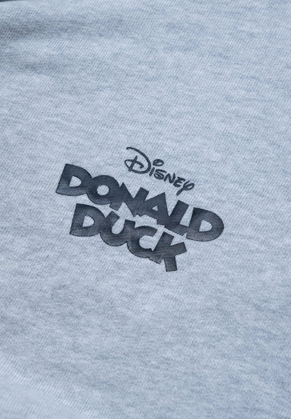 URDU X NEEDLESS DONALD DUCK KUNG FU KIDS ZIP UP HOODIE/ GREY - GROGROCERY