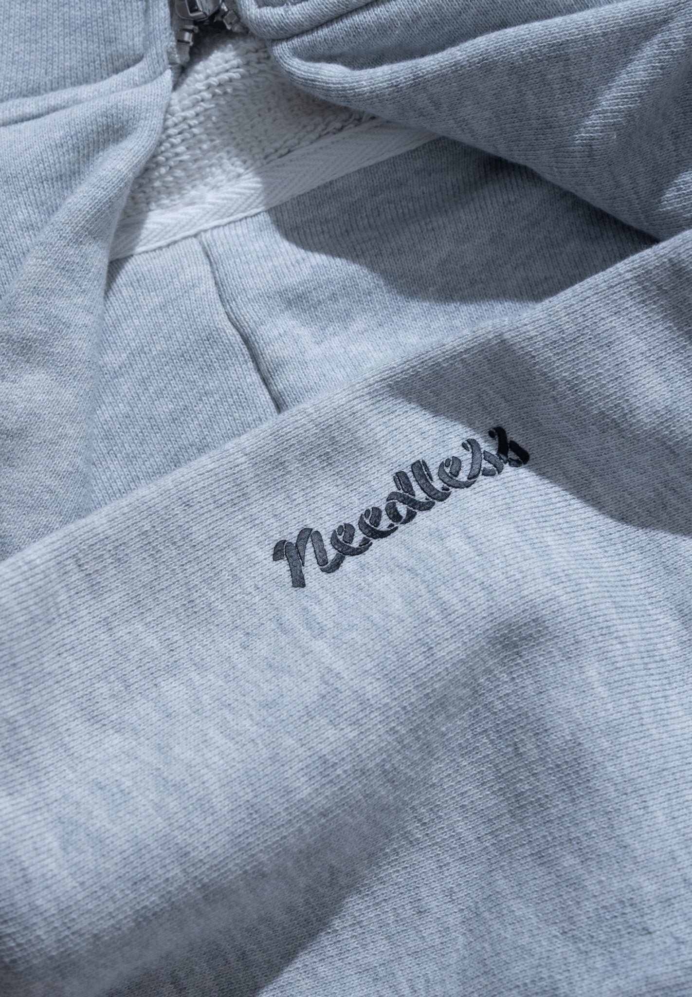 URDU X NEEDLESS DONALD DUCK KUNG FU ZIP UP HOODIE/ GREY - GROGROCERY