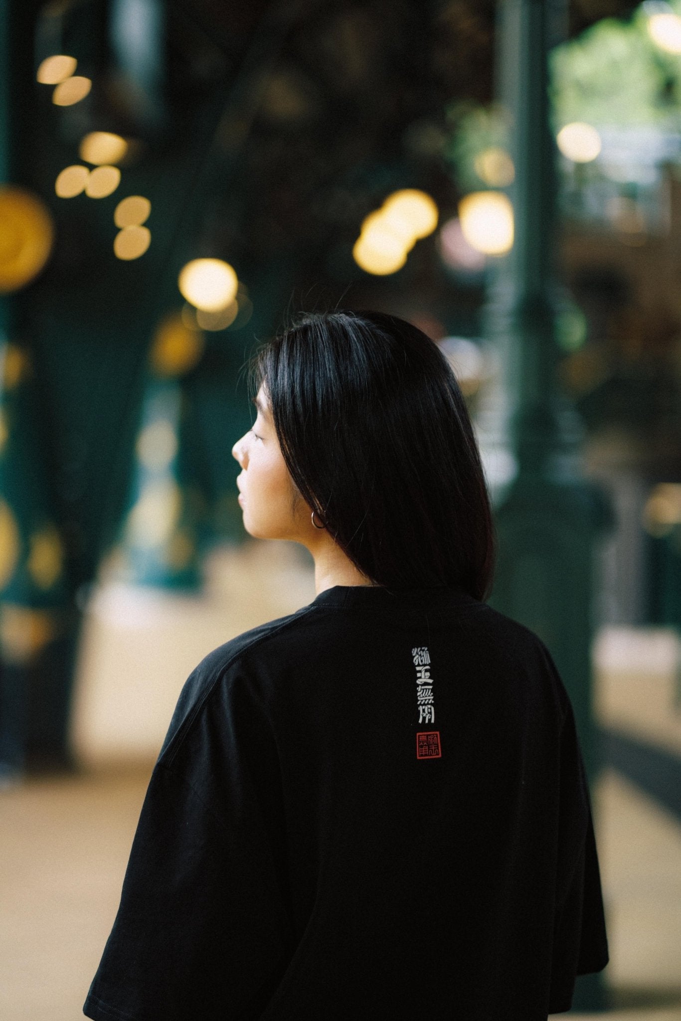 URDU X NEEDLESS DONALD DUCK「醒獅疊羅漢」TEE/ BLACK - GROGROCERY