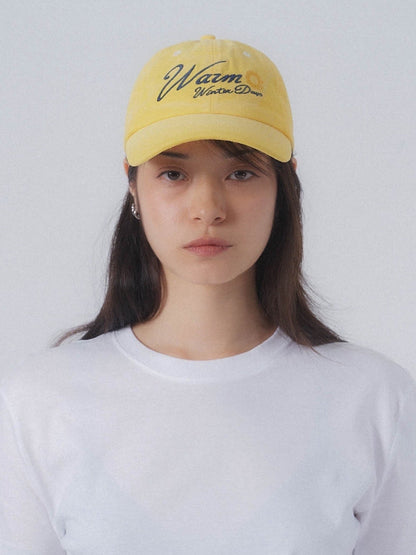 WARM WINTER DAYS LOGO CAP/ SUNFLOWER - GROGROCERY