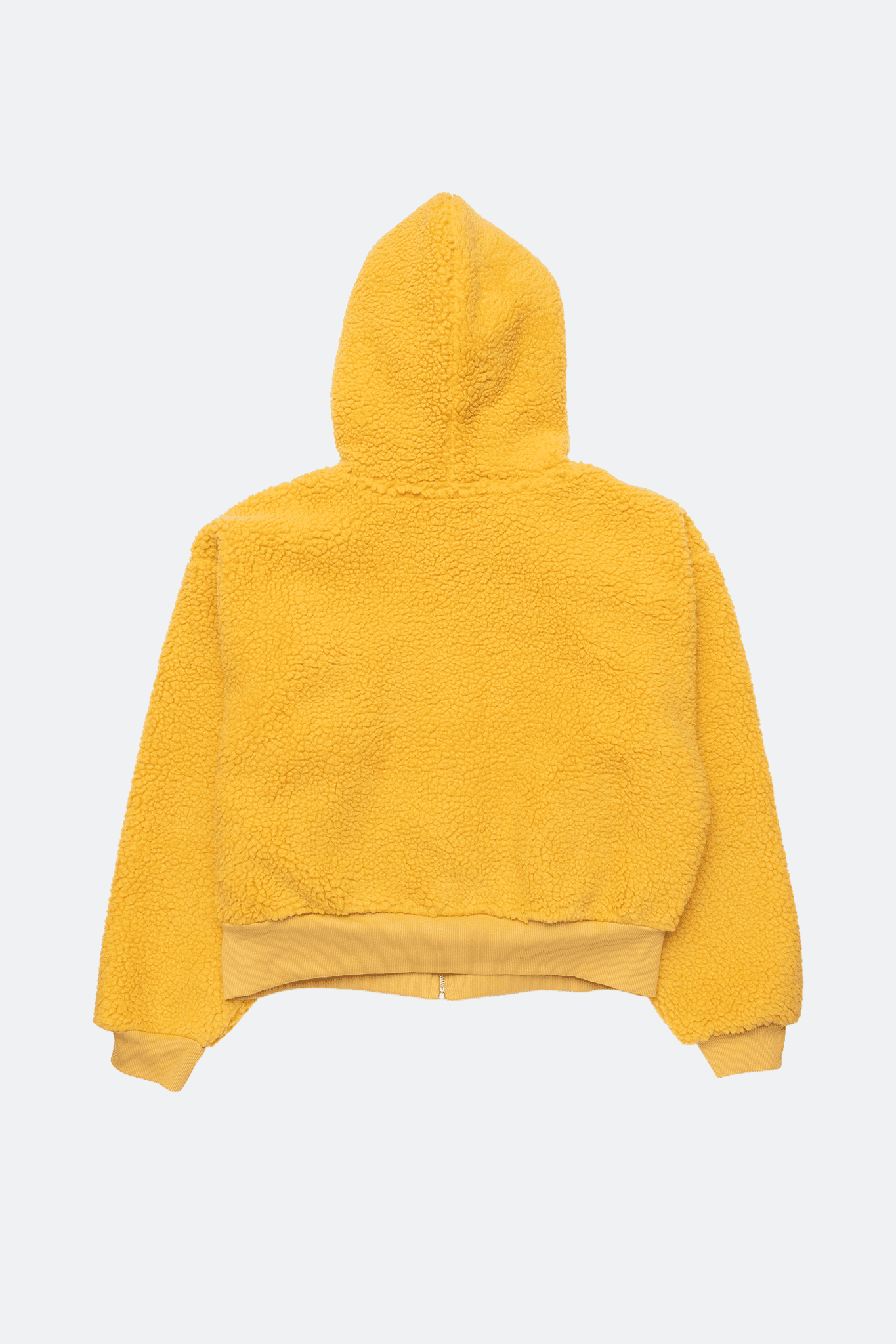 WARM WINTER DAYS SUNBEAM FLEECE ZIP UP HOODIE/ YELLOW - GROGROCERY
