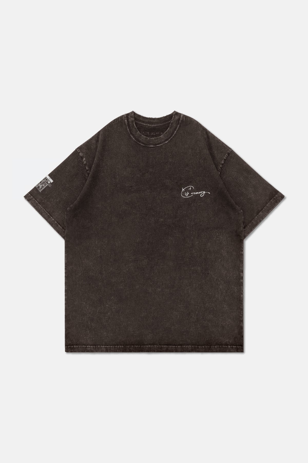 GROCERY X CUMA CAFE WASHED GRAPHIC TEE/ BROWN