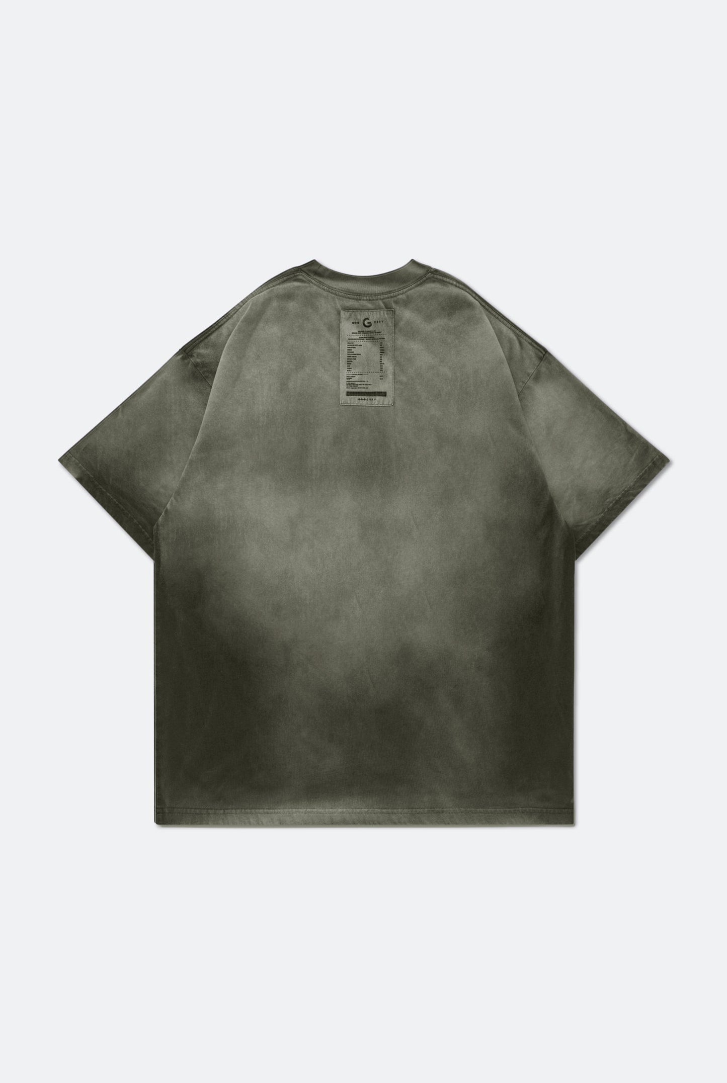 GROCERY WASHED POCKET INVOICE BOXY TEE/ SUN FADE DARK OLIVE