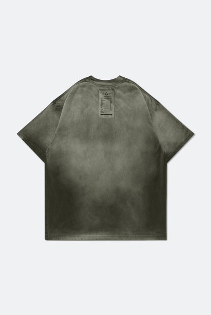 GROCERY WASHED POCKET INVOICE BOXY TEE/ SUN FADE DARK OLIVE