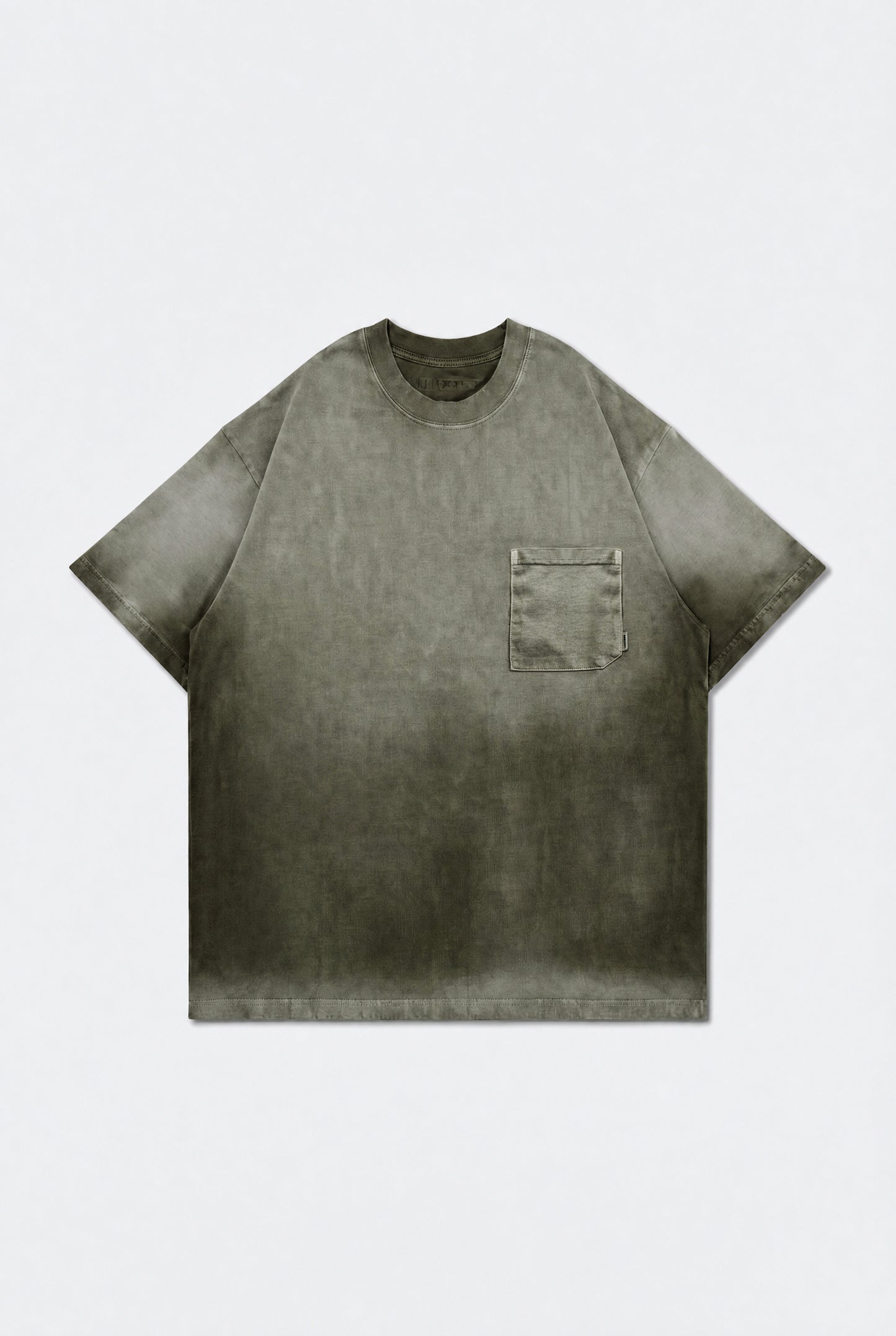GROCERY WASHED POCKET INVOICE BOXY TEE/ SUN FADE DARK OLIVE