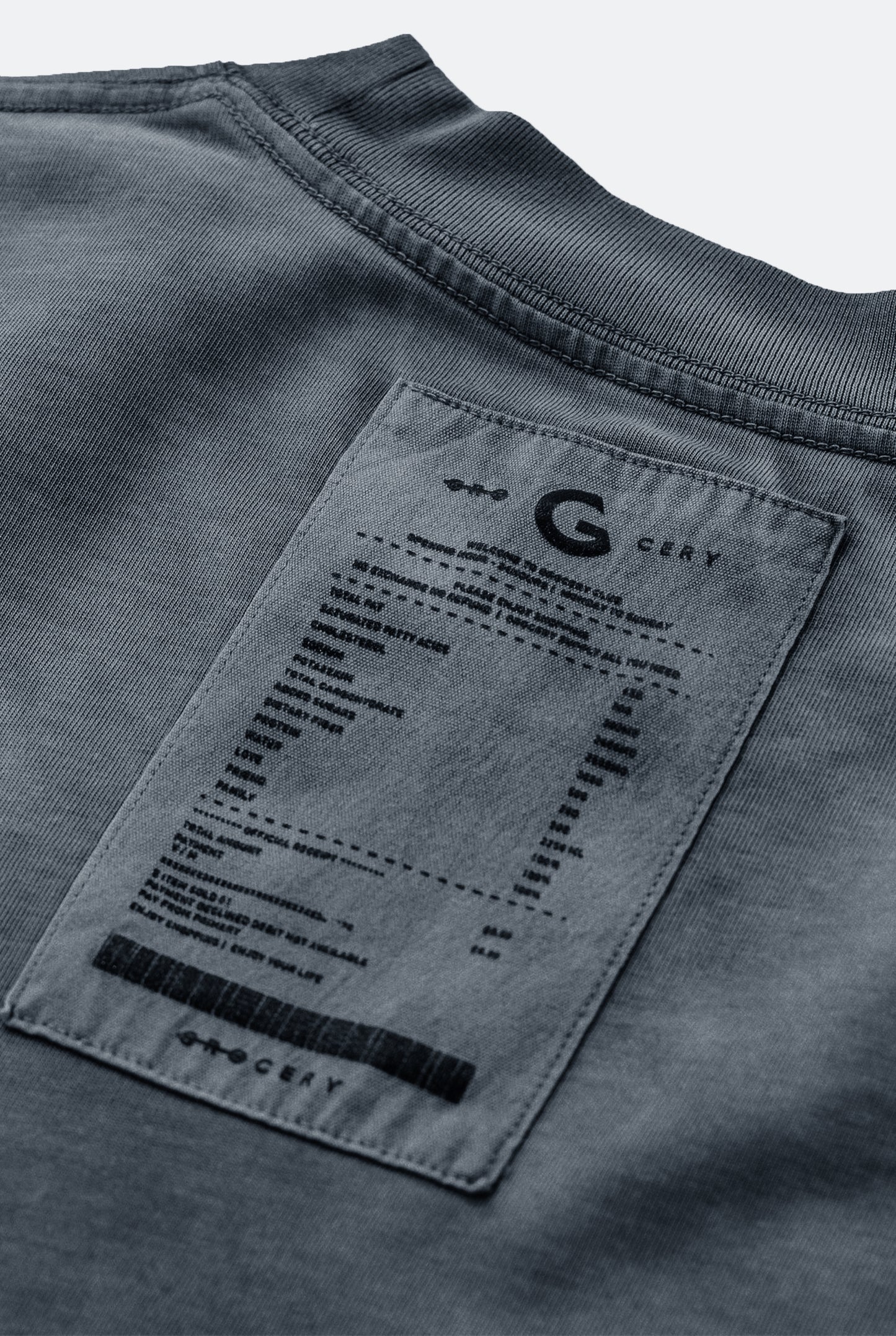 GROCERY WASHED POCKET INVOICE BOXY TEE/ SUN FADE NAVY