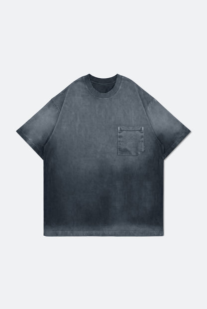 GROCERY WASHED POCKET INVOICE BOXY TEE/ SUN FADE NAVY