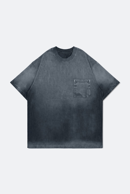 GROCERY WASHED POCKET INVOICE BOXY TEE/ SUN FADE NAVY